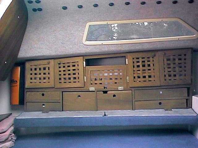 Port side storage cubby holes, Precision 21
